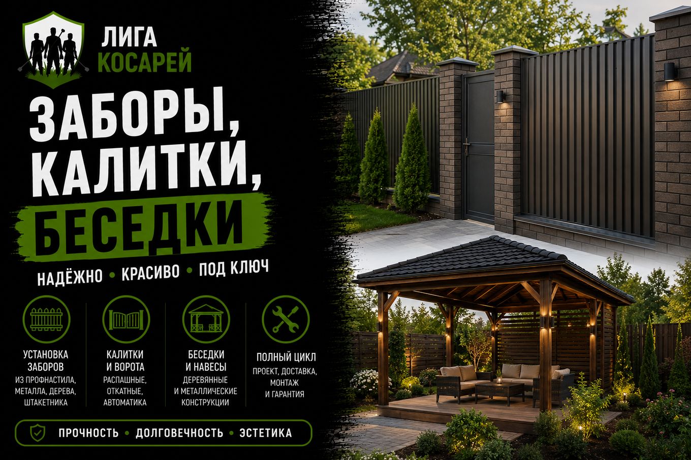 Заборы, калитки, беседки — Лига косарей, Краснодар и край