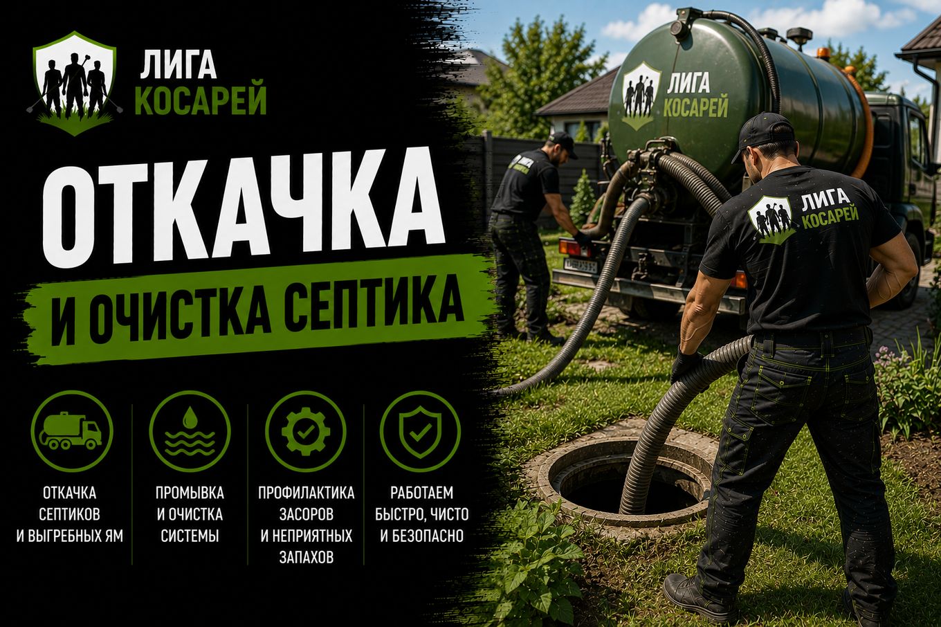 Откачка септика — Лига косарей, Краснодар и край